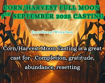 Full Moon Casting / Add Your Intention With Our Family Casting As We Harness The Power OF the Full Moon / No Physical Item Will Be Posted