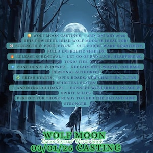 Fullmåne-casting / Lägg till din intention med vår familjecasting när vi utnyttjar kraften i fullmånen / Inget fysiskt föremål kommer att publiceras