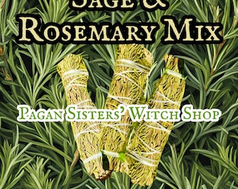 Sage & Rosemary Mix / Cleanse / Protect / Increase Positive Energy / Banish Negative Energy / Mediation / Spiritual / Pagan / Home / Office