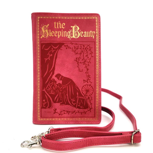 Sleeping Beauty Vegan Leather Book Purse