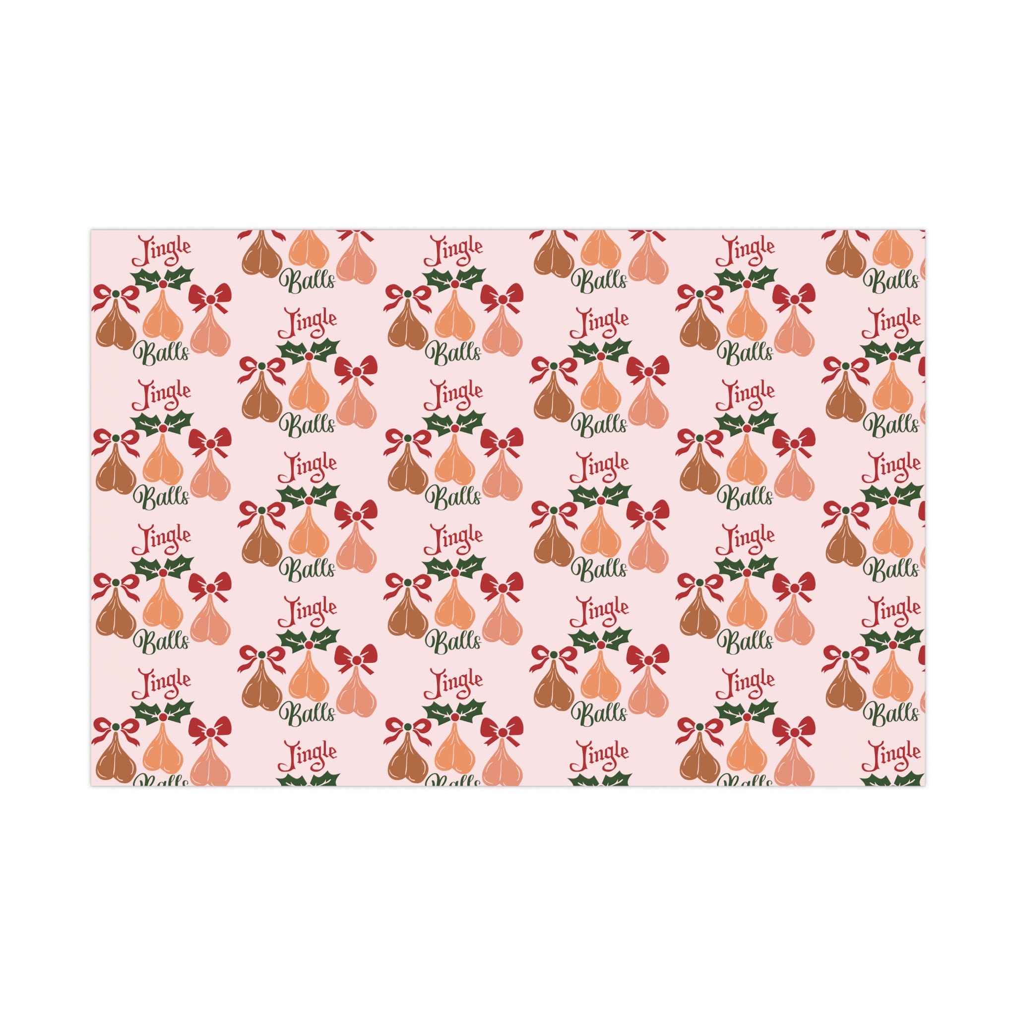 Funny Gift Wrap, Jingle Balls Gift Wrap, Adult Funny Gift, Christmas