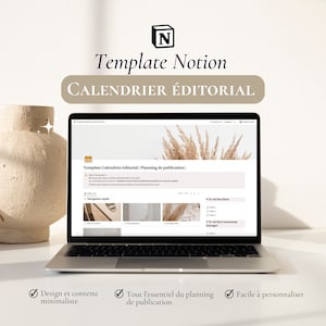 Template Calendrier éditorial Notion | Template Notion Community manager | Modèle de planning de publication Notion | Community management
