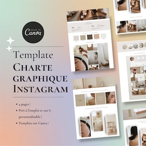 Peut inclure: Un modèle pour créer un graphique Instagram. Le modèle comprend quatre pages, est prêt à l'emploi et est personnalisable. Le modèle est disponible sur Canva. Le modèle comprend des exemples de différents types de publications Instagram, y compris des photos de produits, des photos de style de vie et des citations.