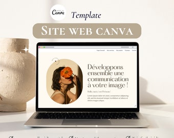 Template site web Canva | Template community manager |  Site web pour community manager |  Modèle de  site web Canva | Portfolio site web |