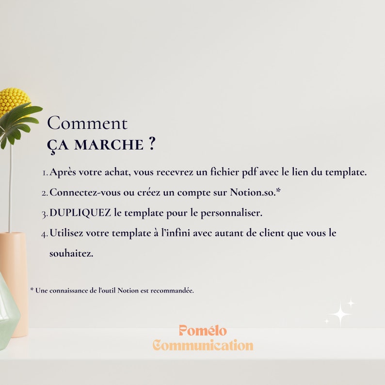 Template minimaliste portail client Notion Template Notion Community manager Modèle espace client Notion Espace collaboratif CM image 5