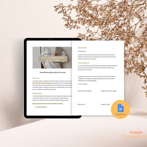 Modèle CGV community manager Template CGV français CM Modèle conditions générales de vente community manager Template community manager image 2