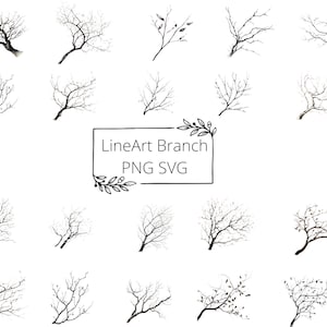20 Branches Svg Bundle, Floral SVG, Branches SVG, Botanical clipart, Branches Clipart, Floral Leaves and Branches SVG,  Floral Geometric Svg