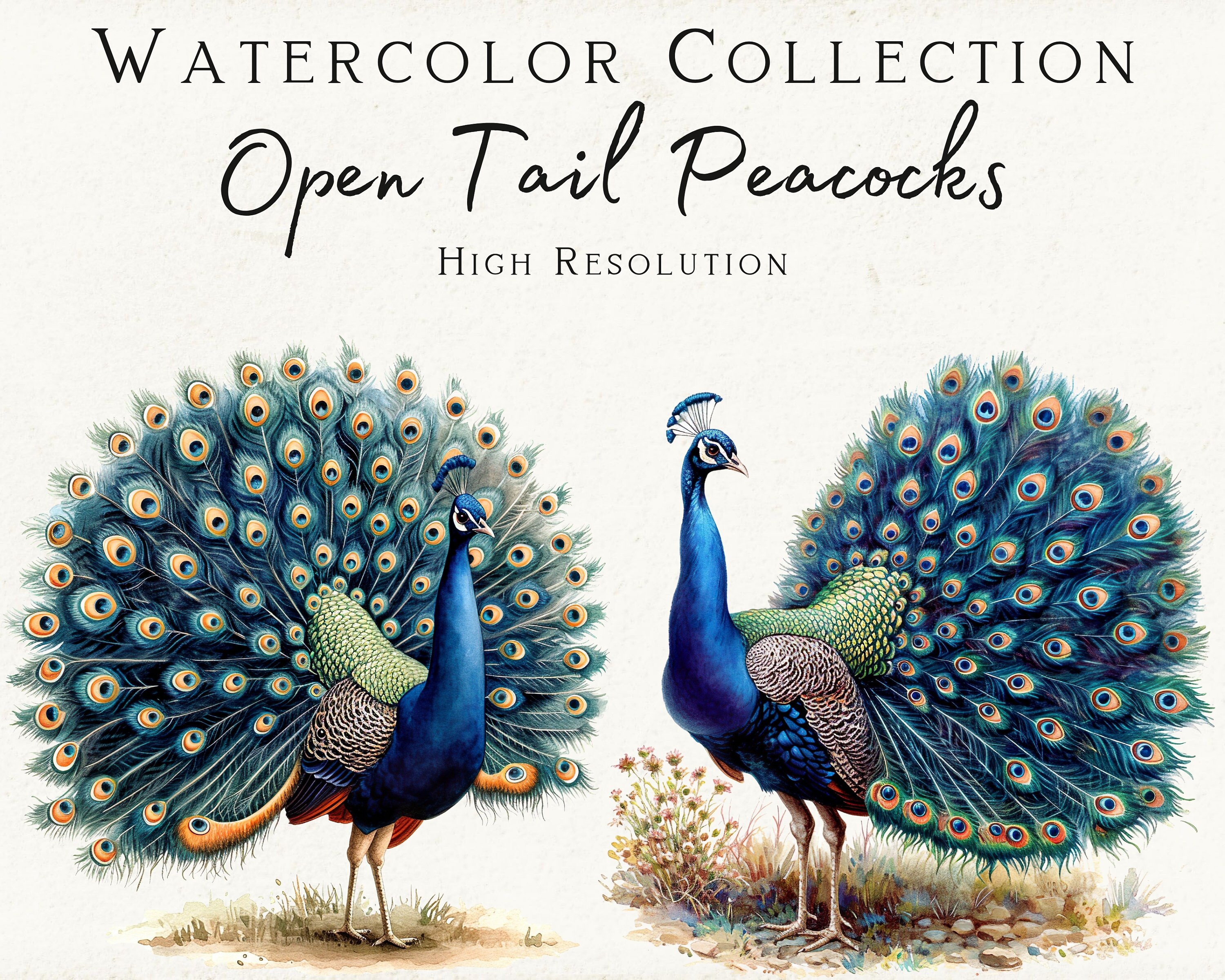 Peacock Original Oil Painting on Canvas Peacock Painting