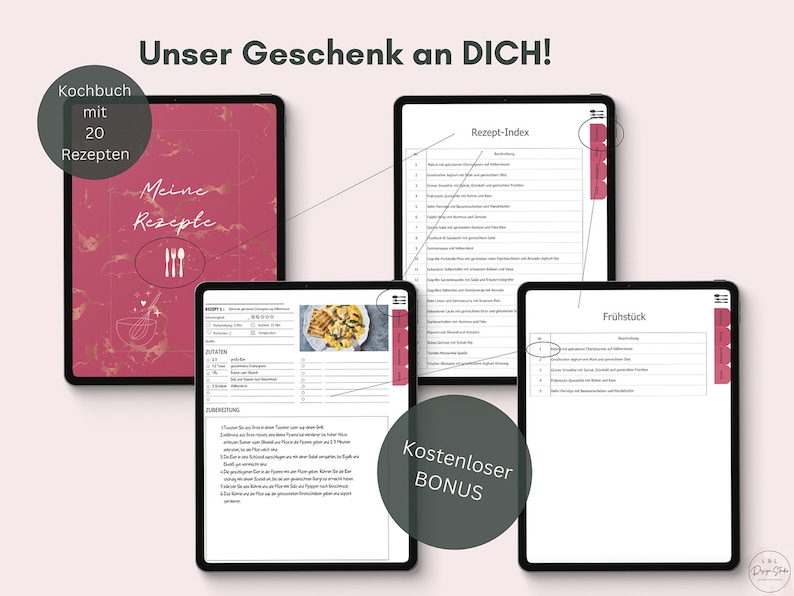 Kochbuch mit 20 Rezepten