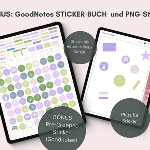 Digitale Sticker - pre-cropped als Goodnotes-Datei oder einzeln als PNG