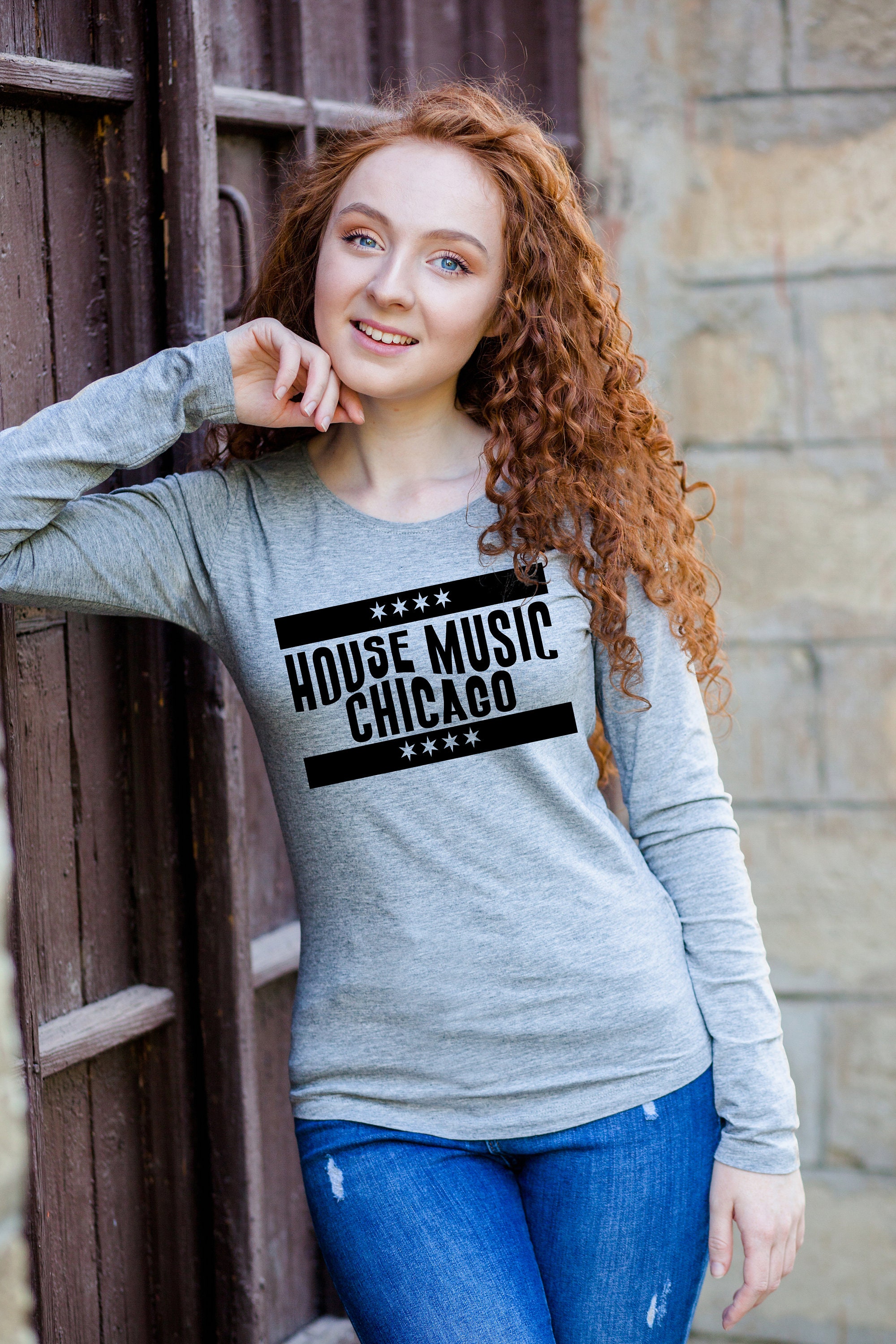 Chicago House Music Design Bulls - Chicago House - T-Shirt