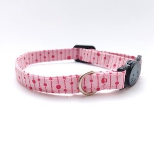 collar para gato, collar suave de algodón para gato, collar para gato de liberación rápida