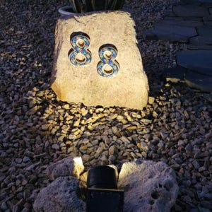 Tulip Ceramic House Numbers: Hand Decorated Address Plaque image 2