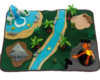 Montessori Inspired Dinosaur World Playmat