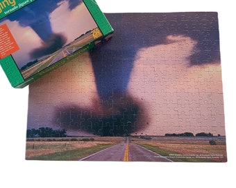 Vintage Jigsaw Puzzle, Educational Discovery Channel Tornado Photography, 250 Pieces