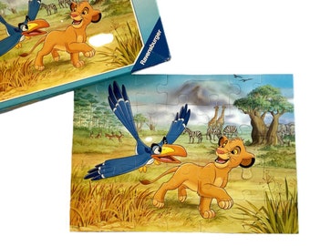 Vintage Jigsaw Puzzle, Disney Lion King Simba, Zazu Childrens Ravensburger Easy Puzzle