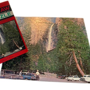 Yosemite National Park Vintage Whitman Jigsaw Puzzle, 1950s