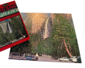 Yosemite National Park Vintage Whitman Jigsaw Puzzle, 1950s
