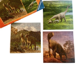 Vintage Dinosaur Jigsaw Puzzle, Disney Childrens Ravensburger Small Puzzle Set