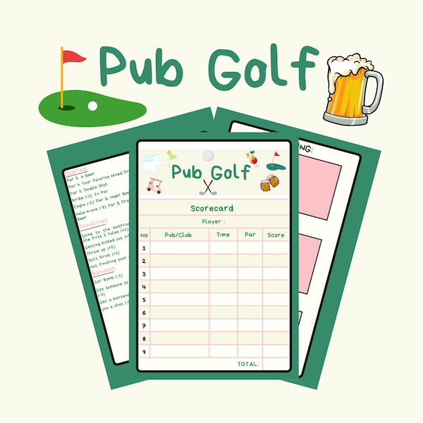 Pub Golf - Tee off with a drink in hand, it's pub golf time!
