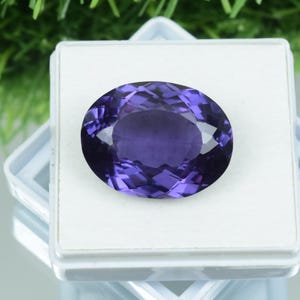 Pietra preziosa naturale di Alessandrite, per la creazione di gioielli, pietra preziosa sfusa certificata Alessandrite che cambia colore, 45 ct, dimensioni 25x19x10 mm, forma ovale