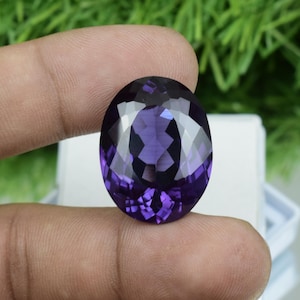 Pietra preziosa naturale di Alessandrite, per la creazione di gioielli, pietra preziosa sfusa certificata Alessandrite cangiante, 45 ct, dimensioni 25x20x0,9 mm, forma ovale