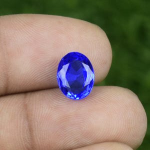 Tanzanite Natural Royal Blue Gemstone, Certified For Jewelry Making & Rings, Tanzanite Loose Cut Blue Stone, Oval  03 Ct Size 11x08x04 mm