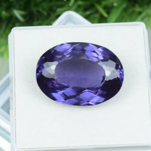 Pietra preziosa sciolta di Alessandrite brasiliana naturale, per la creazione di gioielli, pietra tagliata che cambia colore, Alessandrite da 40 ct, dimensioni 25x18x0,9 mm, forma ovale