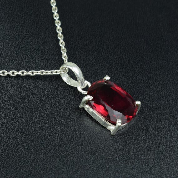 ファセット加工のピンクトルマリンペンダント：925スターリング