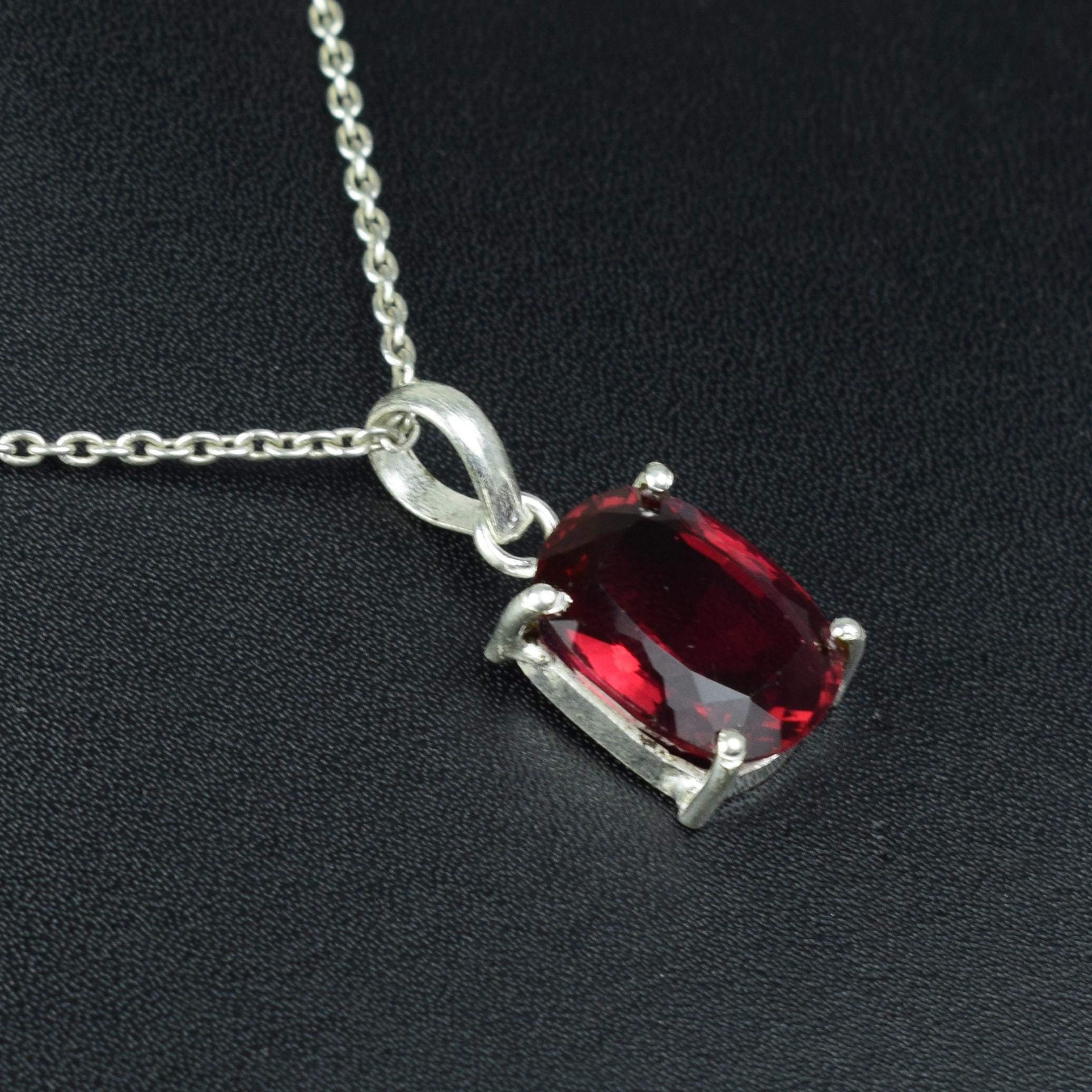 ファセット加工のピンクトルマリンペンダント：925スターリング