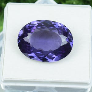 Pietra preziosa sciolta di Alessandrite brasiliana naturale, per la creazione di gioielli, pietra tagliata che cambia colore, Alessandrite da 42 ct, dimensioni 25x19x0,9 mm, forma ovale