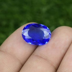 Tanzanite Natural Royal Blue Gemstone, Certified For Jewelry Making & Rings, Tanzanite Loose Cut Blue Stone, Oval  08 Ct Size 16x12x05 mm