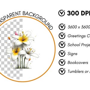 Whimsical Easter Flowers Clipart: Floral Graphics (Digital Download - 41 PNGs) image 12