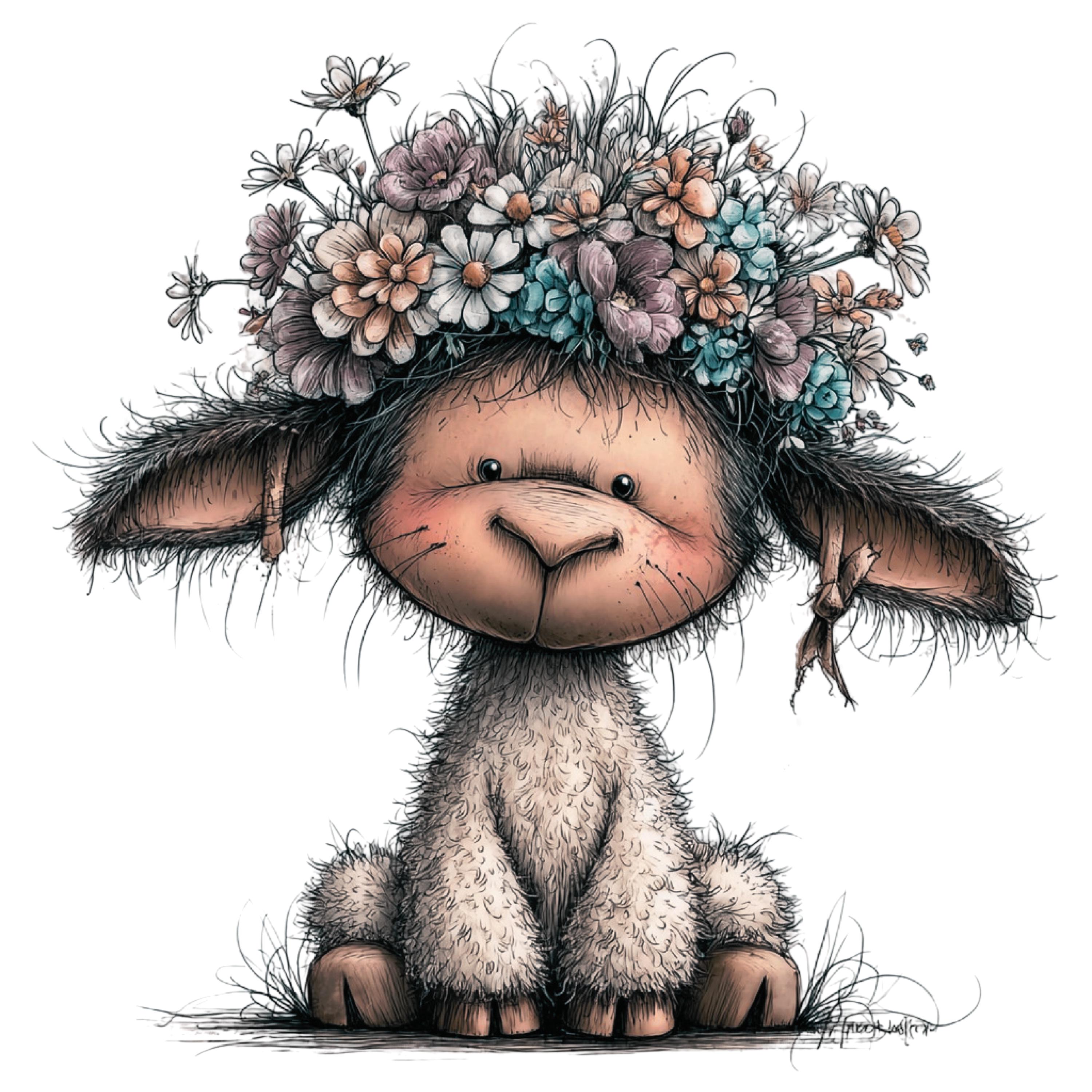 30 Whimsical Spring Animals Clipart: Playful Watercolor Spring Animal ...