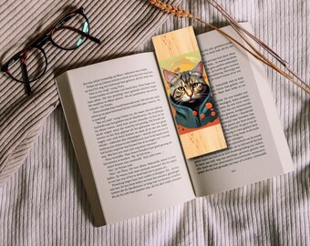Bookmark , Digital Printable Bookmark, Cat Bookmark