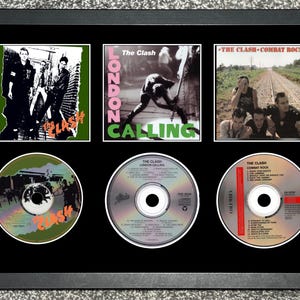 The Clash | The Clash | London Calling | Combat Rock | Triple CD Wall Display | Frame Not Included |