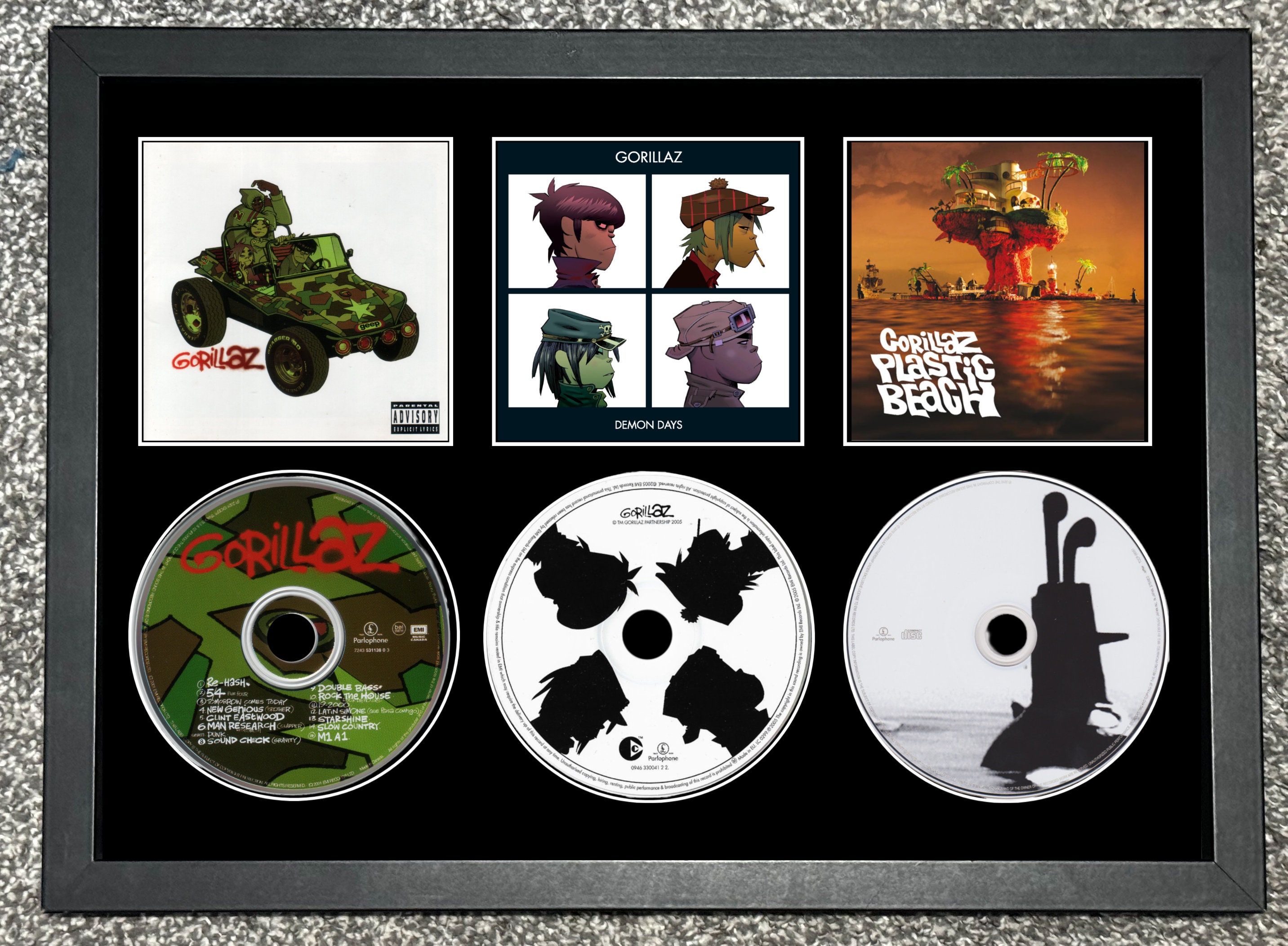 Gorillaz | Gorillaz | Demon Days | Plastic Beach | Triple CD Wall