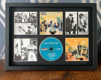 Oasis | Definitely Maybe | CD Wall Display | Frame Not Included |