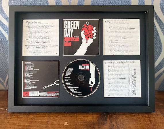 【額縁付き】green day グリーンデイ American idiot Green Day | American Idiot | CD Wall Display | Frame Not