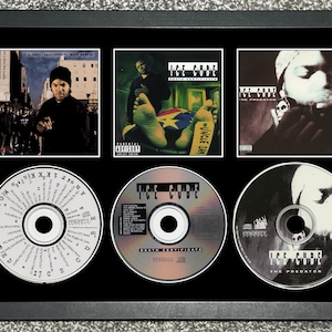 Ice Cube | Kill At Will | Death Certificate | The Predator | Triple CD Wall Display | Frame Not Included |