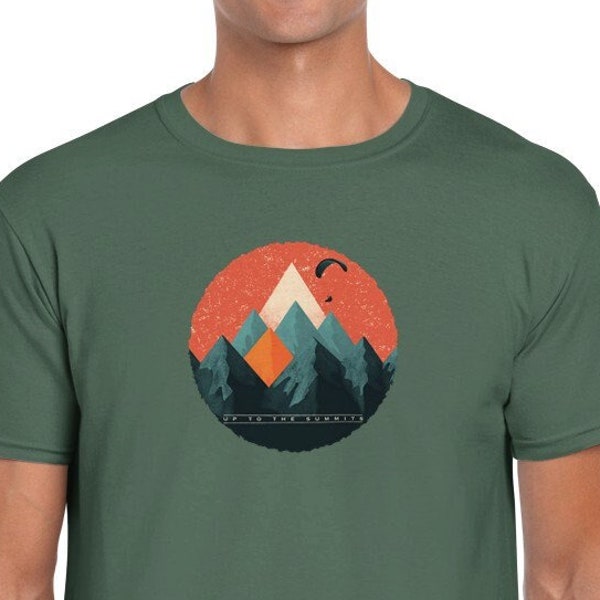 Paragliding Unisex T-Shirt - up to the summits