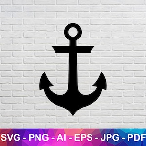 Anchor Svg, Ship Anchor Svg, Boat Anchor Svg, Captain Anchor Svg, Instant Svg, Svg Files