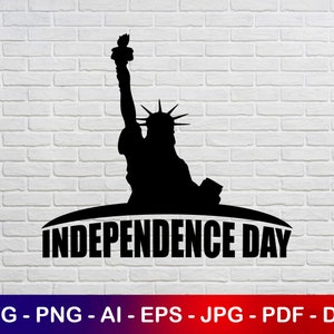 Lady Liberty SVG, Monumento de Nova York SVG, Símbolo de Nova York, Ícone de marco da América SVG, 4 de julho svg, Dia da Independência svg