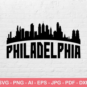 Philadelphia Stadt SVG, Silhouette svg, Philadelphia Skyline svg, Stadt Logo svg, Instant svg Datei