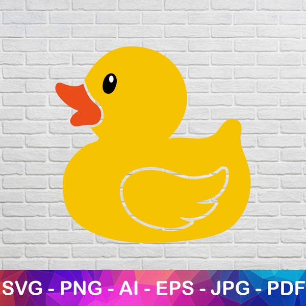 Bath Duck Svg, Duck Svg, Yellow Duck Svg, Svg File, Nursery Svg File, Cute Svg, Animal Svg File, Instant Svg