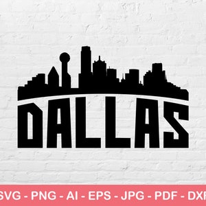 Dallas Stadt SVG, Silhouette svg, Dallas Skyline svg, Stadt Logo svg, Instant svg Datei