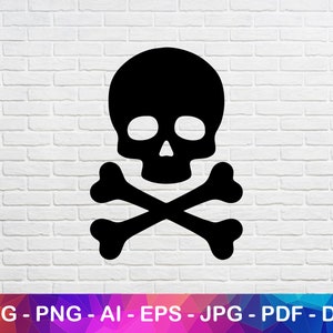 Skull Danger Sign Svg Png, Jpg, Instant Download