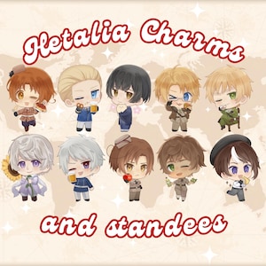 Hetalia Acrylic 4cm Charms and 6cm Standees