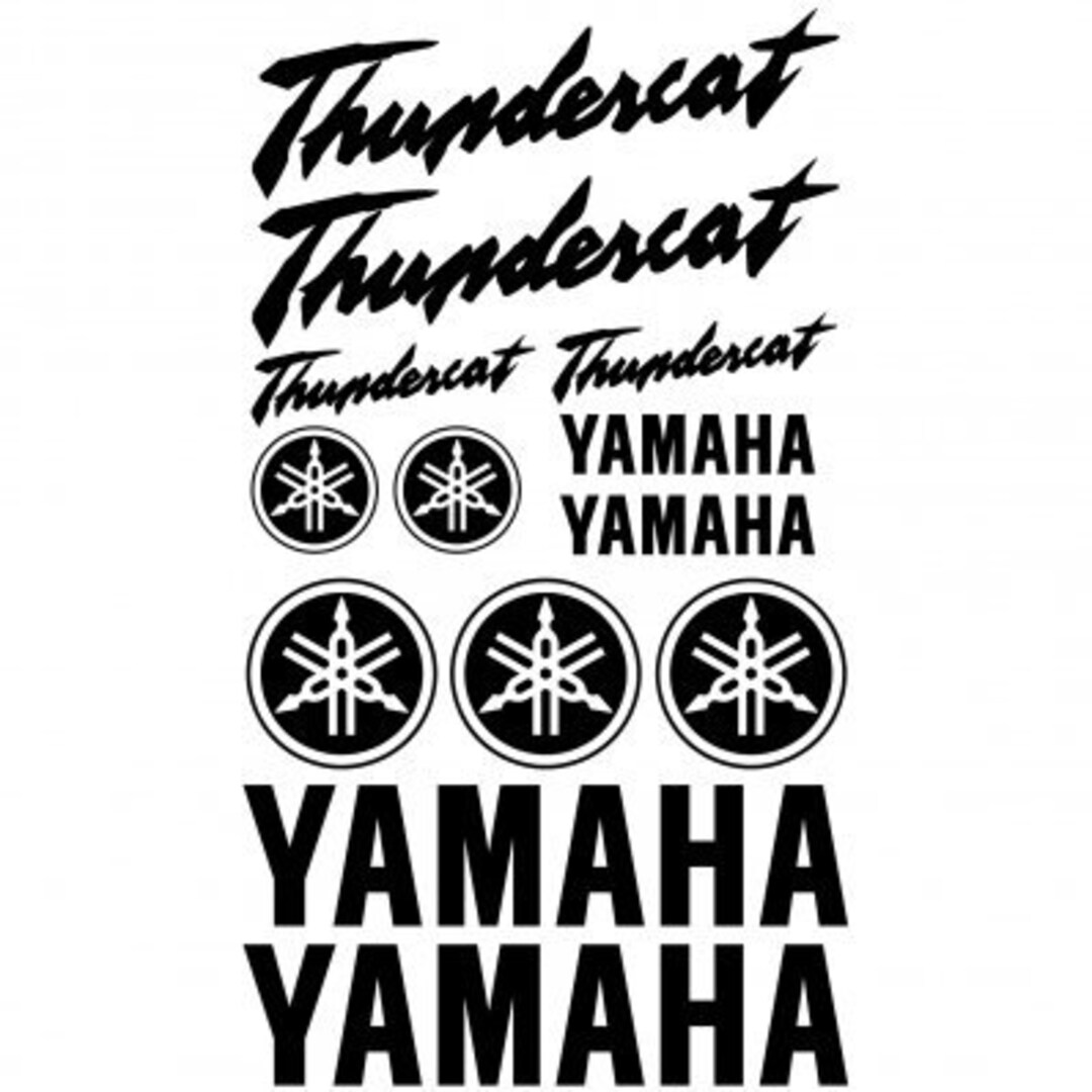 Yamaha Thundercat Decal Sticker Set Etsy