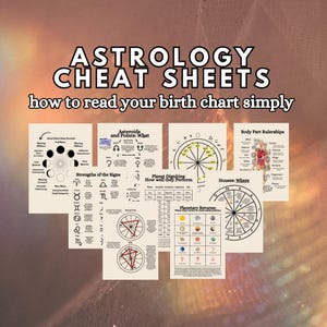 Aide-mémoire PDF sur l'astrologie ~ Comment lire un thème astral ! Apprendre l'astrologie